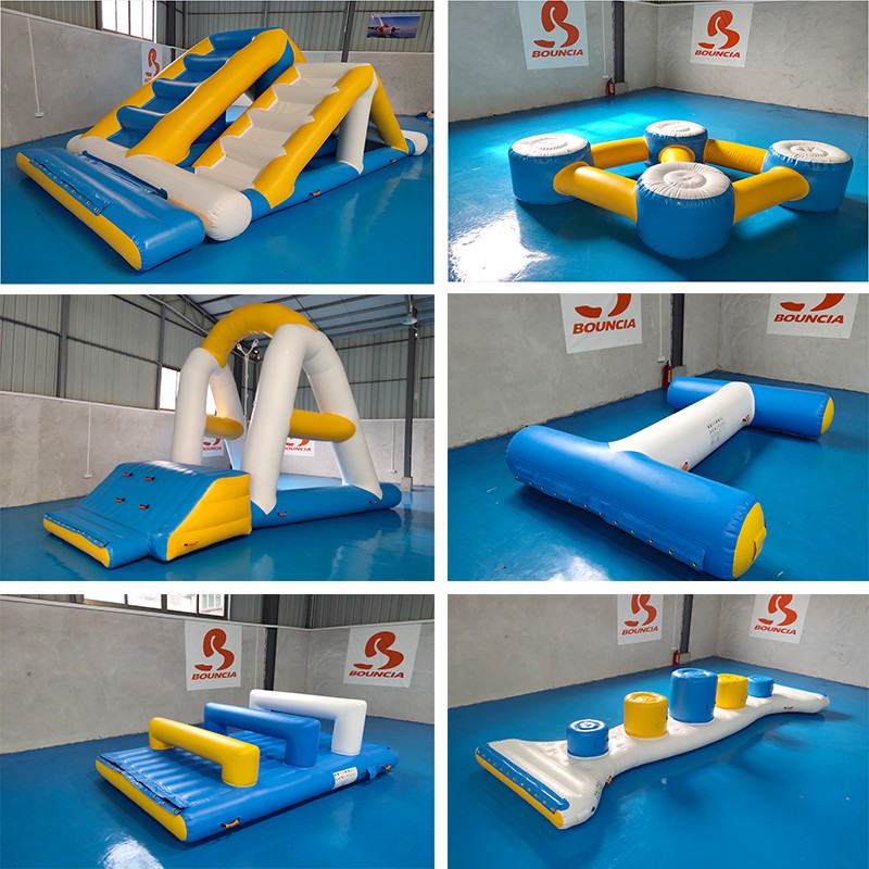 Bouncia 100 people inflatable amusement park Suppliers for lake-8